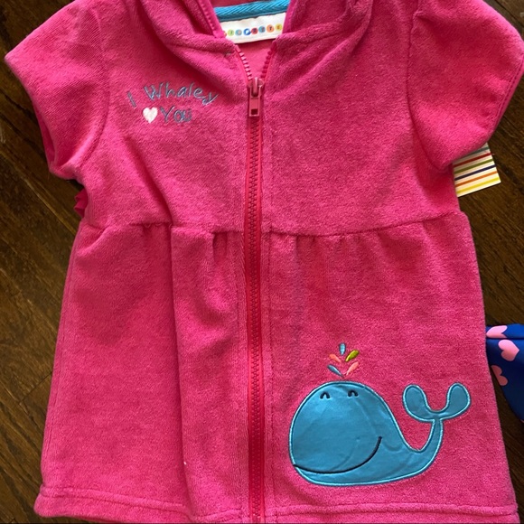 2 NWT Bathing Suits and Coverup (12M) - Picture 4 of 4